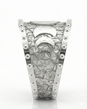 Anillo Ciclos de Luna en Plata Texturizada