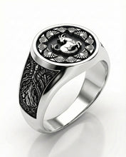 Anillo Capricornio – El Ascenso de la Cabra Marina | Plata 925 de Autor con Relieve