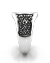 Anillo Acuario – El Portador de la Nueva Era | Plata de Autor con Relieve