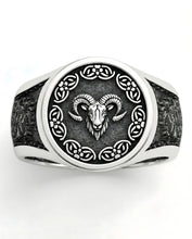 Anillo Aries – La Llama Primordial | Plata de Autor con Relieve