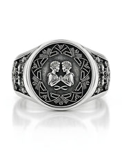 Anillo Géminis – La Dualidad Perfecta | Plata de Autor con Relieve