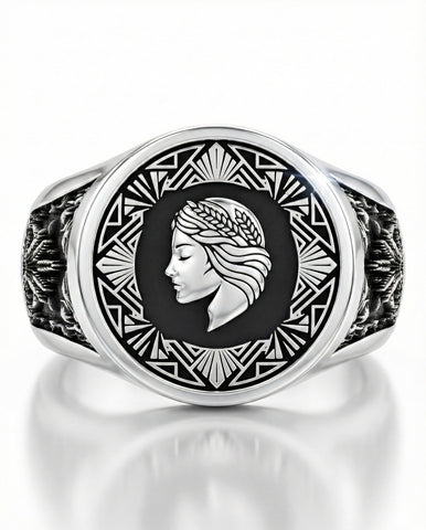 Anillo Virgo – El Detalle Perfecto | Plata de Autor con Relieve