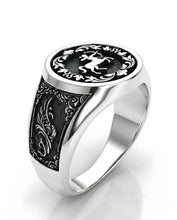 Anillo Sagitario – La Flecha de la Libertad | Plata de Autor con Relieve