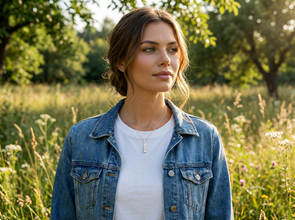 Collar Cascada Lumínica en Plata Sólida y Zirconias Graduadas